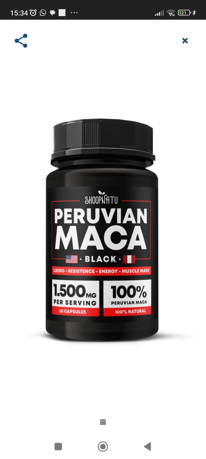 Maca Peruana c/120