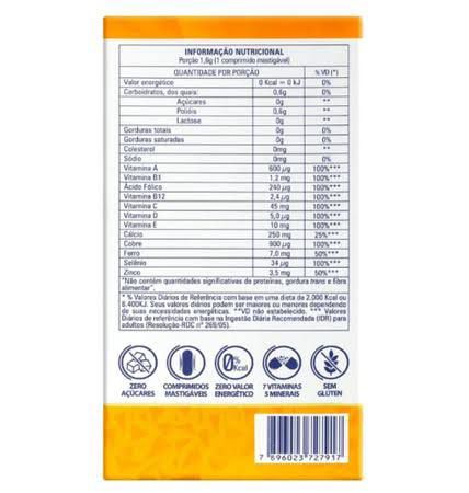 Vitamina Bariátrica Catarinense Comprimidos Mastigáveis